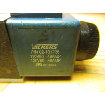 Vickers DG4V-3S-2A-M-U-H5-60 Hydraulic Valve 02-109030 02-101726 120V Coil