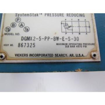 Vickers DGMX2-5-PP-BW-E-S-30 SystemStak Reversible Hydraulic Reducing Valve