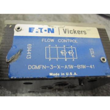 Origin VICKERS FLOW CONTROL VALVE # DGMFN-3-X-A1W-B1W-41