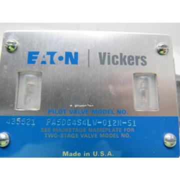 Eaton Vickers 435521 PA5DG4S4LW-012N-51 Hydraulic Solenoid Directional Valve