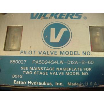 VICKERS PA5DG4S4LW-012A-B-60 PILOT VALVE