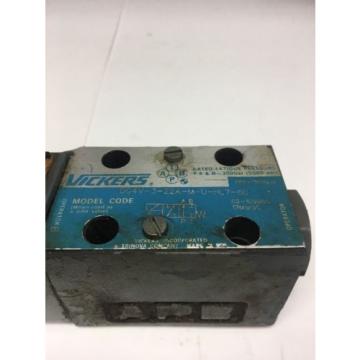Vickers DG4V-3-22A-M-U-HL7-60 Hydraulic Solenoid Valve 24VDC CoilFast Shipping