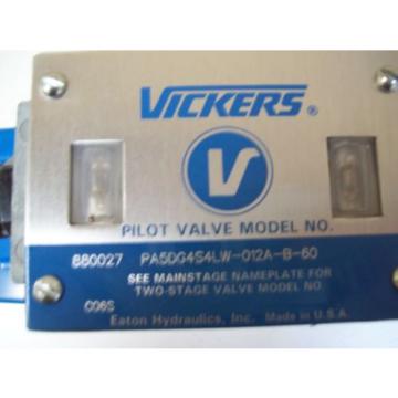 VICKERS PA5DG4S4LW-012A-B-60 120V PILOT 2 STAGE DIRECTIONAL VALVE - FREE SHIP