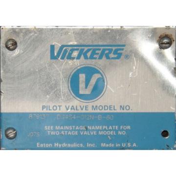 1 Origin VICKERS DG4S4-012N-B-60 DIRECTIONAL PILOT VALVE MAKE OFFER