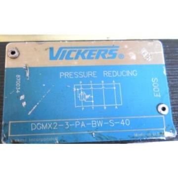 VICKERS DGMX2-3-PA-BW-S-40 PRESSURE REDUCING VALVE 4 PORT 16 GPM Origin