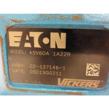 162049 Old-Stock, Eaton 45V60A 1A22R Vickers Hydraulic Pump, Fixed Displacement