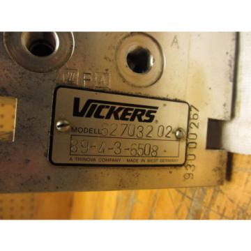 Vickers 627032 02 Aluminum Hydraulic Manifold 7 Station D03  180989 89-4-3-6508