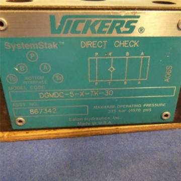 VICKERS 315BAR DIRECT CHECK VALVE DGMDC-5-X-TK-30 Origin