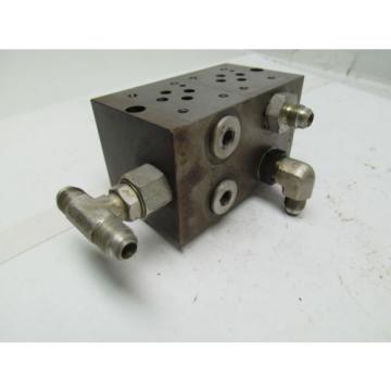 Vickers DGMS-3-2E-10-S 2 station hydraulic subplate port size SAE 3/4-16 UNF-2B