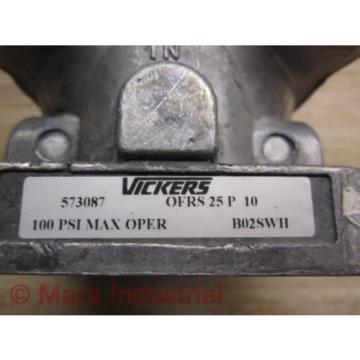 Vickers 573087 Hydraulic Filter Mount - Used