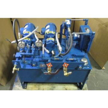 RWE Vickers Delta Power A23 Dual 1/2 HP Baldor Motor Hydraulic Power Unit Used