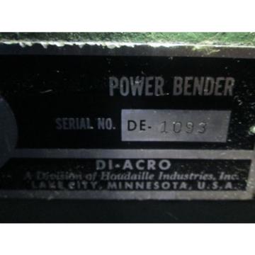 Di-Acro #6 3Hp 208-220/440V 3Ph Bending Machine W/Vickers Hydraulic Pump Nice