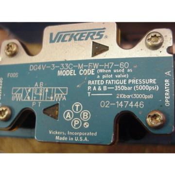 origin Eaton Vickers Hydraulic Solenoid Valve 02-147446 DG4V-3-33C-M-FW-H7-60