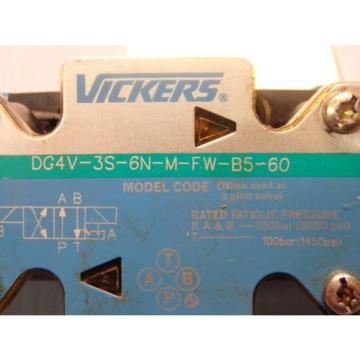 VICKERS HYDRAULIC DIRECTIONAL VALVE DG4V-3S-6N-M-FW-B5-60_DG4V3S6NMFWB560