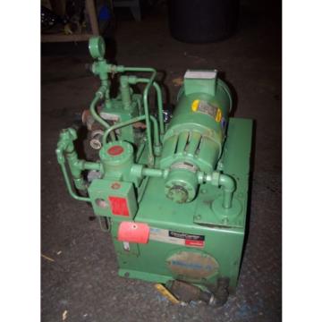 VICKERS DOUBLE A 2 HP HYDRAULIC POWER UNIT MODEL T10P GEROTOR B15-P-10A2