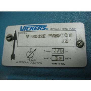 VVB032E-PW20CCW VICKERS VARIABLE VANE HYDRAULIC PUMP 32 CM3/R VOLUME