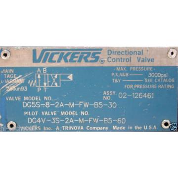 Vickers Solenoid Directional Control Hydraulic Valve DG5S-8-2A-M-FW-B5-30, DG4V