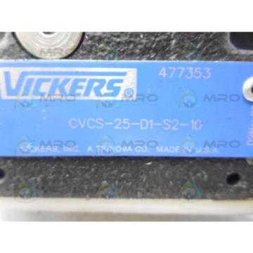 VICKERS CVCS-25-D1-S2-10 HYDRAULIC RELIEF VALVE Origin NO BOX