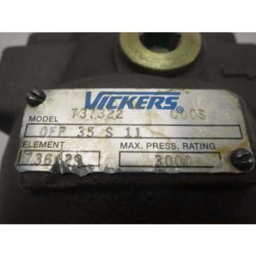 Origin VICKERS OFP 35 S 11 737322 HYDRAULIC FILTER D518014