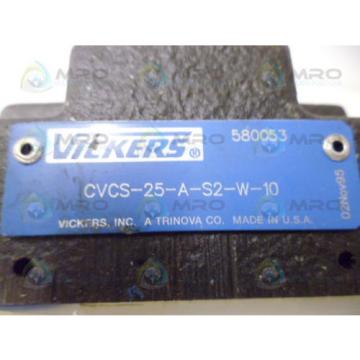 VICKERS CVCS-25-A-S2-W-10 HYDRAULIC VALVE Origin NO BOX