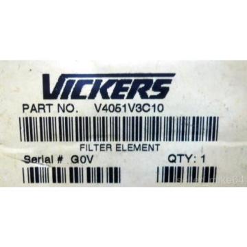 VICKERS, V4051V3C10, HYDRAULIC FILTER ELEMENT, NIB