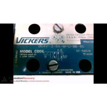 VICKERS DG4V-3-6A-M-U-B6-60, HYDRAULIC DIRECTIONAL VALVE CONTROL #205530
