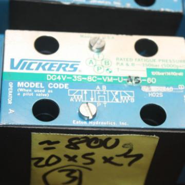 VICKERS HYDRAULIC DG4V-3S-8C-VM-U-A5-60 A02-101725 Solenoid Operated Directional