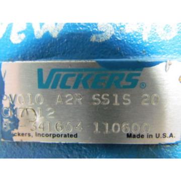Vickers PVQ10 A2R SS1S 20 CM7 D12 Inline Piston Hydraulic Pump
