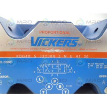 VICKERS KDG4V-5-33C30N-Z-M-U-H7-30 PROPORTIONAL HYDRAULIC VALVE Origin NO BOX
