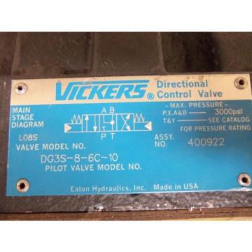 VICKERS DG3S-8-6C-10 VALVES Origin NO BOX