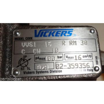 VICKERS VVS1 16 R RM 30 VARIABLE VANE HYDRAULIC PUMP VVS116RRM30 Origin
