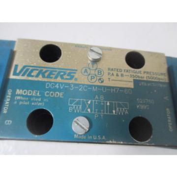 VICKERS DG4V-3-2C-M-U-H7-60 SOLENOID VALVE Origin NO BOX