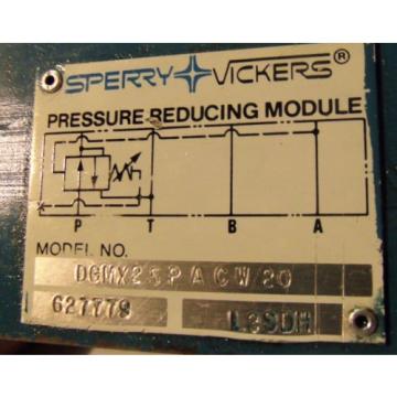 Sperry Vickers Pressure Reducing Module DGMX 25 PACW 20