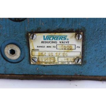 Vickers Reducing valve DGX 06 1F 60 1000PSI USED F169