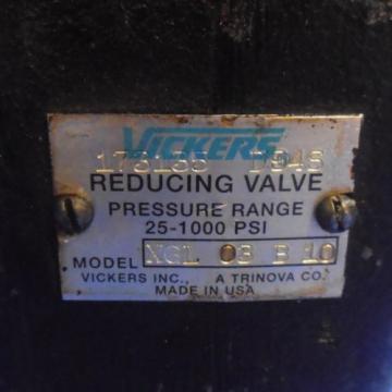 VICKERS 25-1000PSI REDUCING VALVE XGL-03-B-10