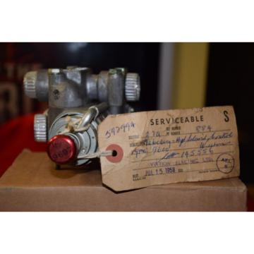 Vintage Aircraft Part - Weston Hydraulic Solenoid Control Valve