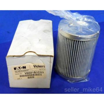 VICKERS V6021B1C03, HYDRAULIC FILTER, 3 MICRON, 290 PSID, BUNA O RING, NIB