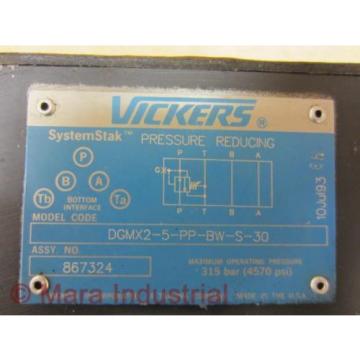 Vickers 867324 Pressure Relief Valve DGMX2-5-PP-BW-S-30 - Used