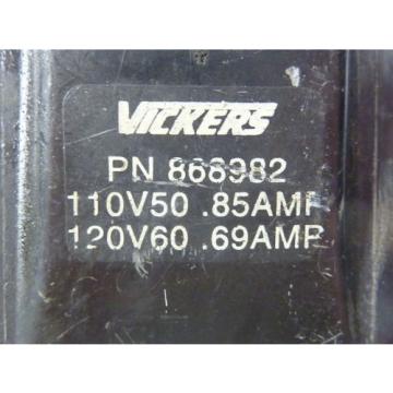 Vickers 868982 Coil 69A-85A 110/120V 50/60HZ  USED