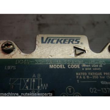 VICKERS DG4V-3S-2A-M-FPA5WL-H5-60 24V COIL DIRECTIONAL SOLENOID VALVE