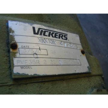PVE35R 2 21 CVP 20 Vickers Hydraulic Pump with a 40 hp Motor