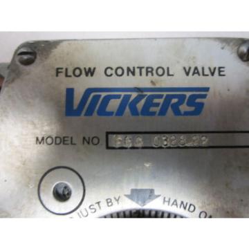 VICKERS/ EATON FG 03 28 22 HYDRAULIC FLOW CONTROL VALVE  Loc 85C
