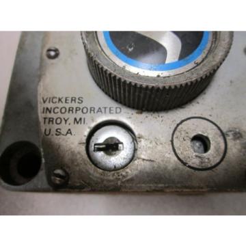 VICKERS/ EATON FG 03 28 22 HYDRAULIC FLOW CONTROL VALVE  Loc 85C
