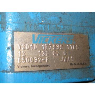 VICKERS HYDRAULIC PUMP PART # 850032-P Origin #034; OLD STOCK FROM 2003 #034;