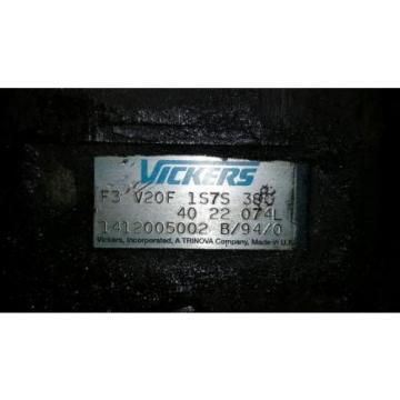 VICKERS F3 V20F 1S7S 38C40 Vane Pump