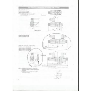 NACHI Hydraulic Solenoid Operated Directional Control Valve SA-G01-C6-C1-30 origin