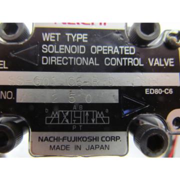 Nachi SS-G01-C6-R-D2-E30 Hydraulic solenoid directional control valve wet type