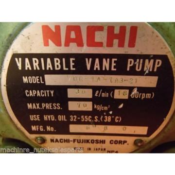 NACHI Variable Vane Pump VDR-1A-1A3-21 _ VDR1A1A321 _ 30l/min