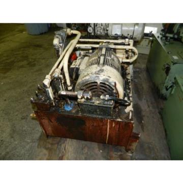Nachi 3 HP Oil Hydraulic Unit, Nachi Variable Vane Pump VDR-11B-1A2-1A2-22, Used