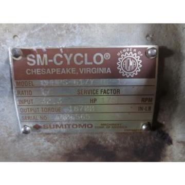 SUMITOMO SM-CYCLO CHHPS-617Y-R2-17 GEAR REDUCER